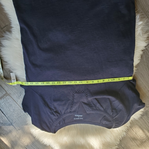 Navy Blue Cotton Talbots T shirt M - Picture 5 of 5